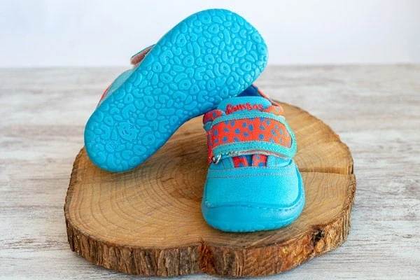 Детские босоногие кеды Sambas the bambas Bambita Amanita — синие