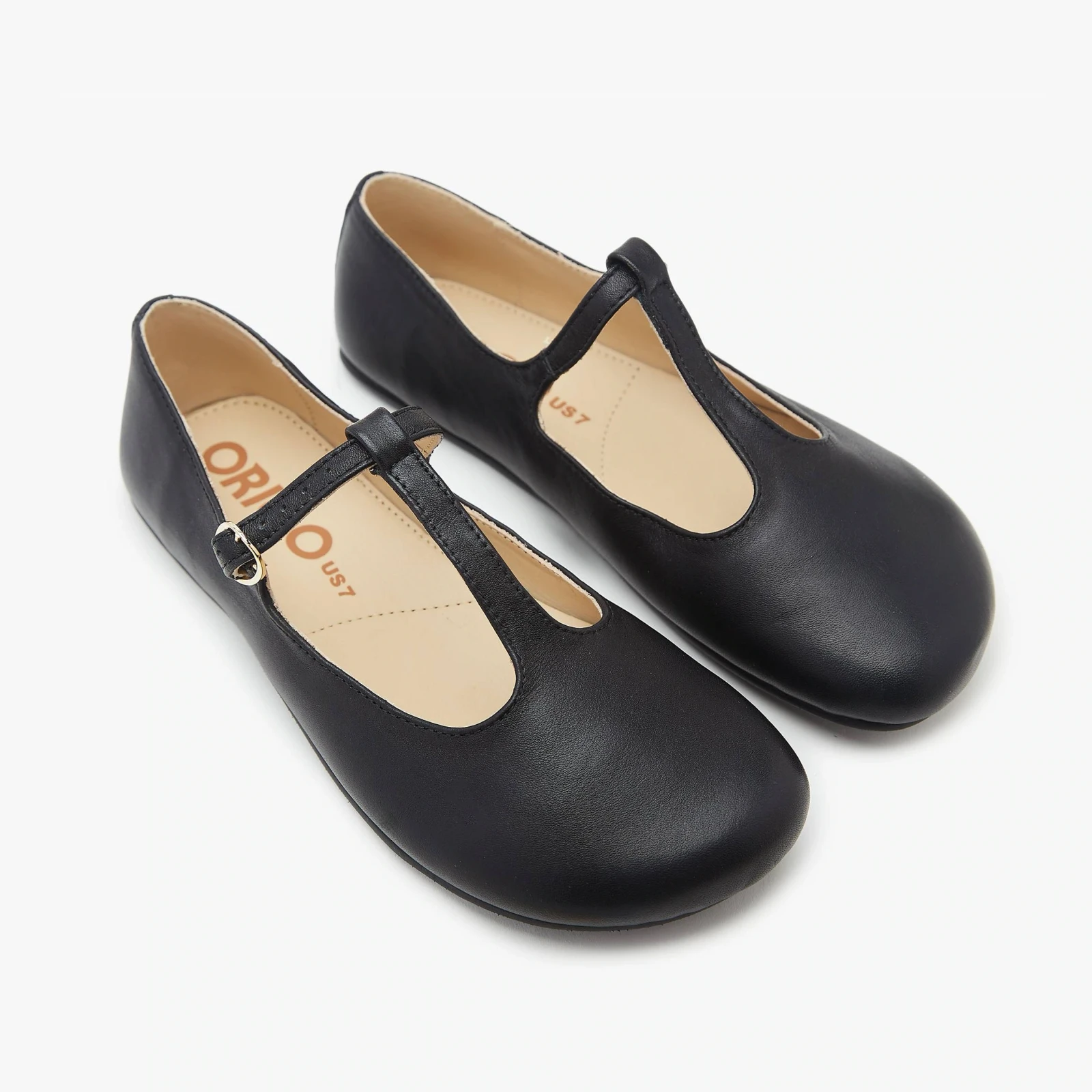 Босоногие туфли Origo Mary Jane T Strap — чёрный, фото 5