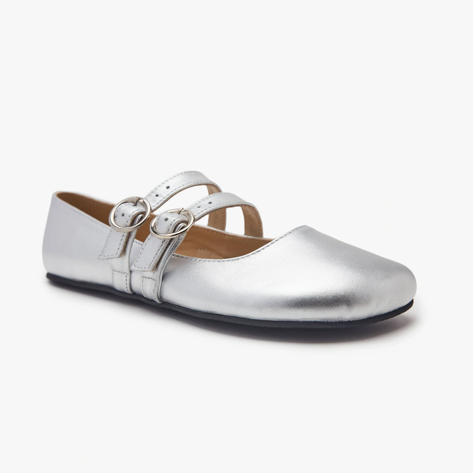 Босоногие туфли Origo Double Strap Mary Jane — серебристый