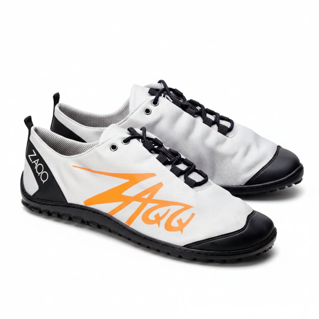 Мужские кроссовки ZAQQ SQIM Grey Orange (оранжевый цвет)