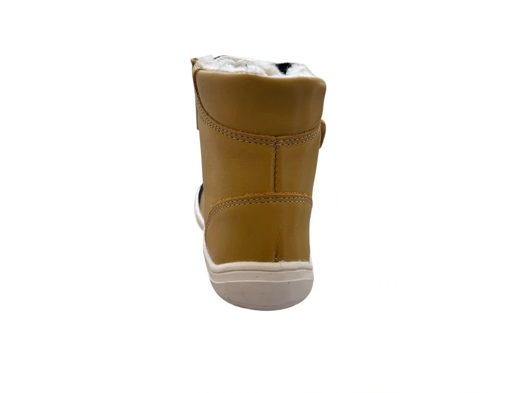 Ботинки Baby Bare Febo Winter Asfaltico — коричневый, жёлтый (детские), фото 4