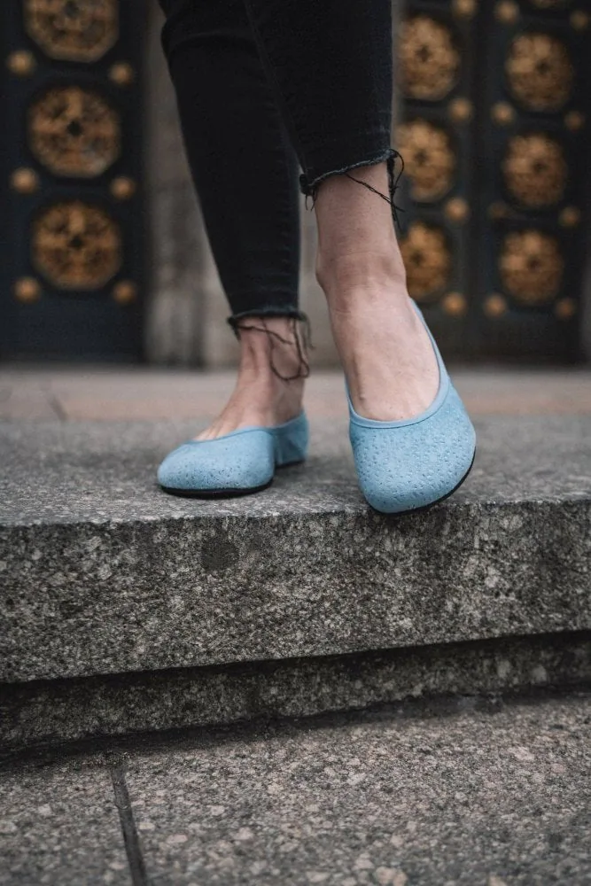 Женские балетки ZAQQ TWIST Light Blue (голубой цвет), фото 4