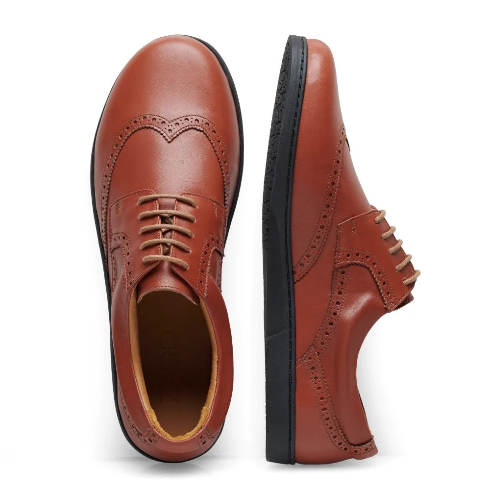 Мужские туфли ZAQQ BRIQ Brogue Cognac (коньячный цвет), фото 3