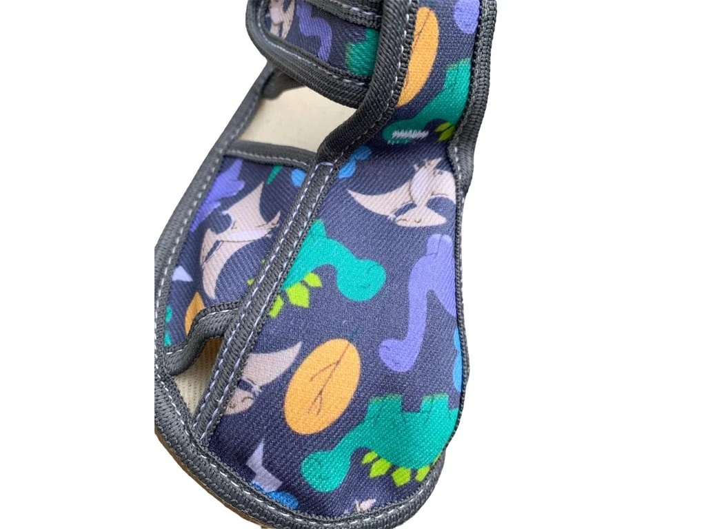 Тапочки Baby Bare Slippers — зелёный, серый (детские), фото 6