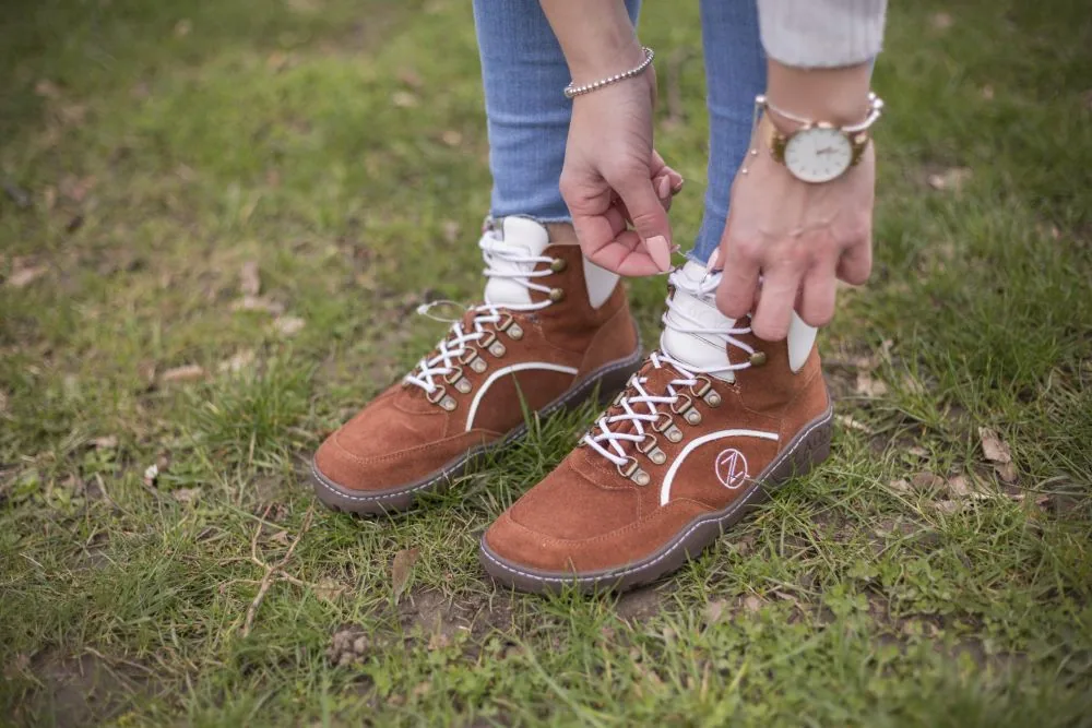 Женские ботинки ZAQQ TREQ Cognac Waterproof (коньячный цвет), фото 5