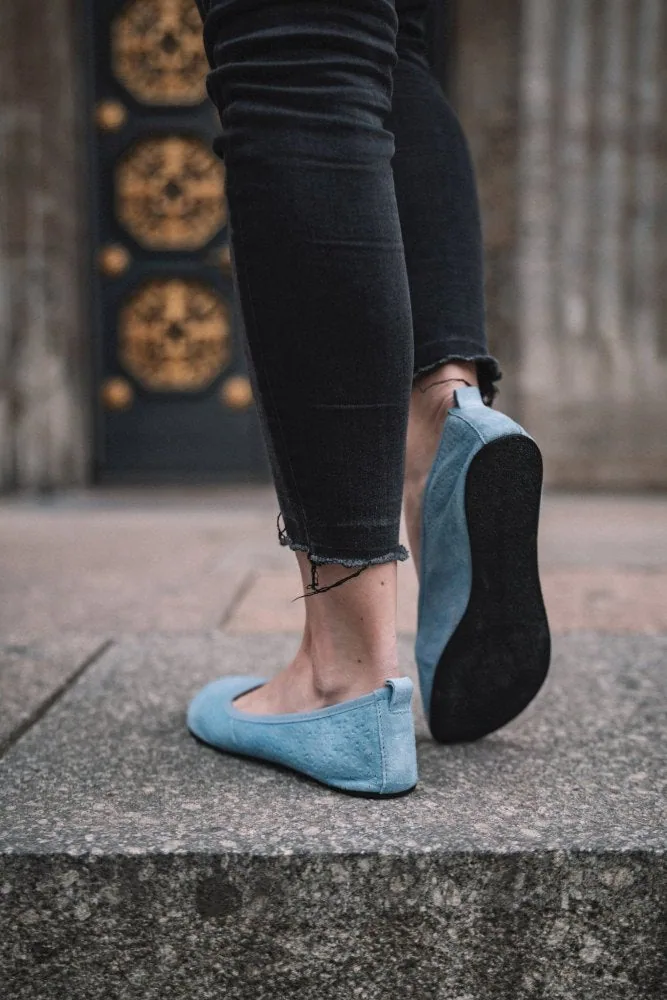 Женские балетки ZAQQ TWIST Light Blue (голубой цвет), фото 7