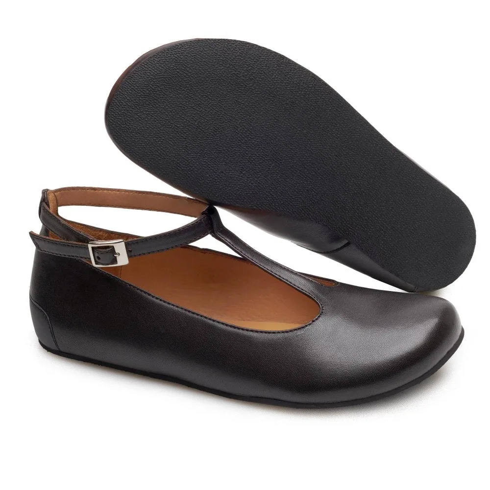 Женские балетки ZAQQ QITE Dark Brown (тёмно-коричневый цвет), фото 2