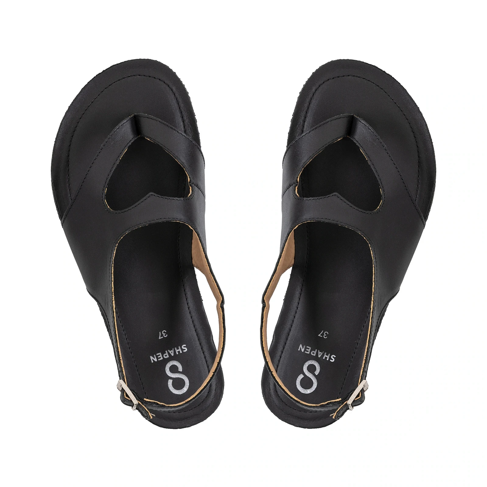 Босоногие сандалии Shapen MAI 2.0 — чёрный, фото 6