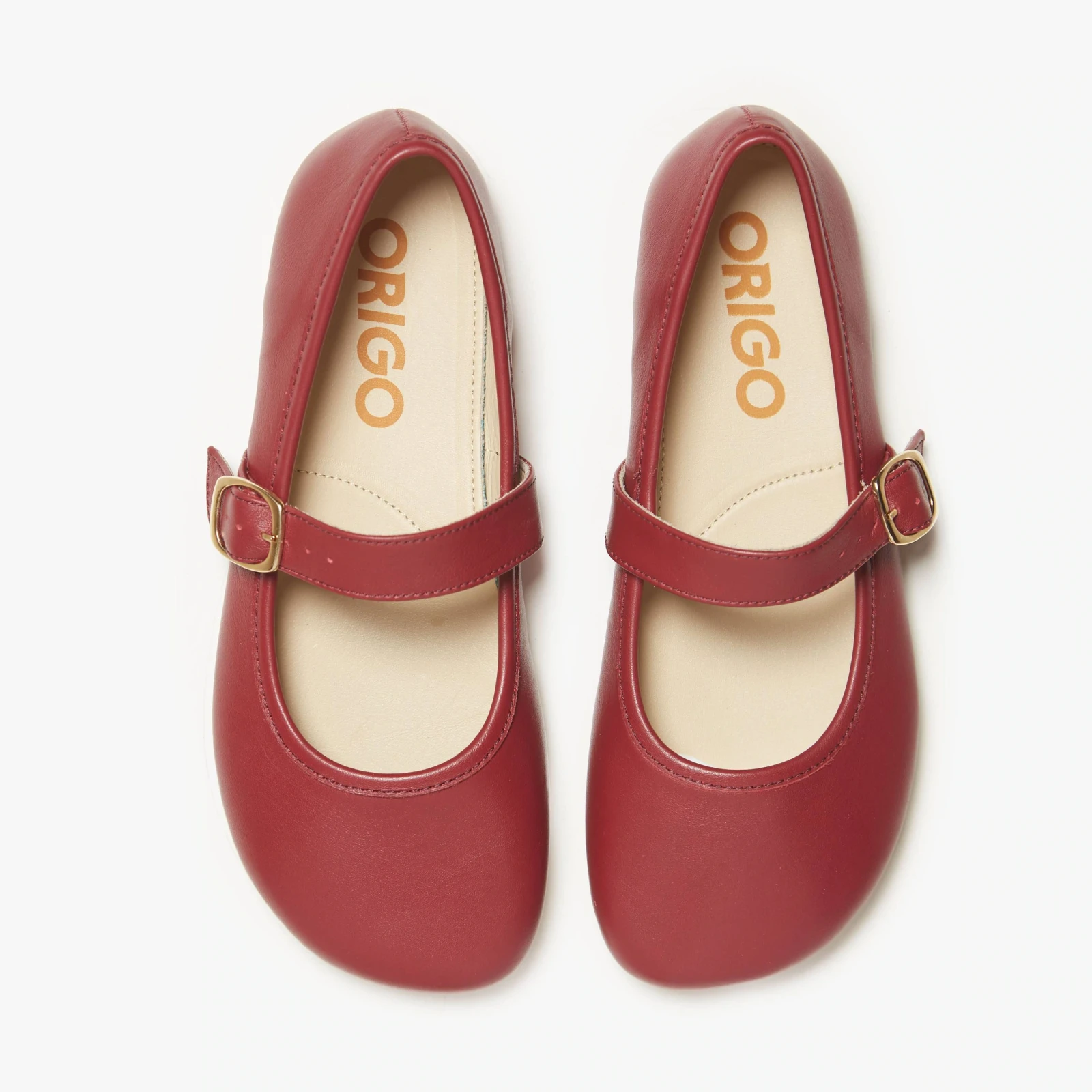 Босоногие туфли Origo Classic Mary Jane — рубиновый, фото 3