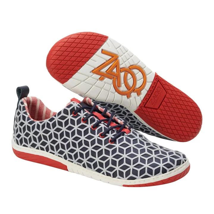 Мужские кроссовки ZAQQ ABEQ Grey Red (серо-красные), фото 2